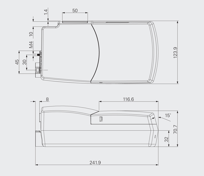 Чертеж блока управления 04RX1 Чертеж блока управления 04RX1