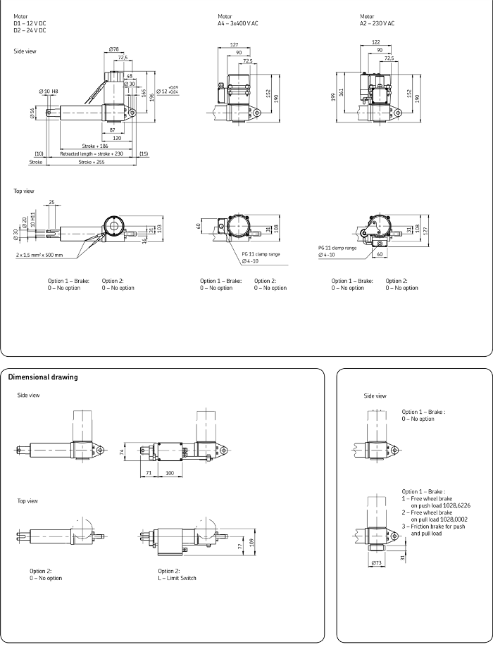 Чертеж актуатора 08XPGN-31 Чертеж актуатора 08XPGN-31